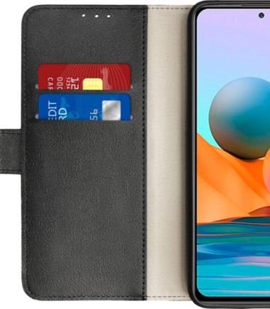 Just in Case Wallet Xiaomi Redmi Note 10 Pro Book Case Zwart