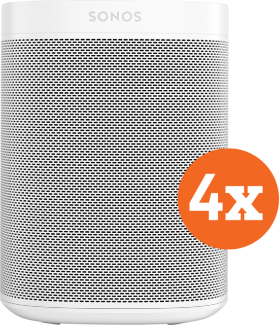 Sonos One Wit 4-pack