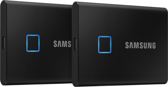 Samsung T7 Touch Portable SSD 1TB Zwart - Duo Pack