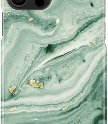 Ideal of Sweden Mint Swirl Marble Apple iPhone 12 / 12 Pro Back Cover