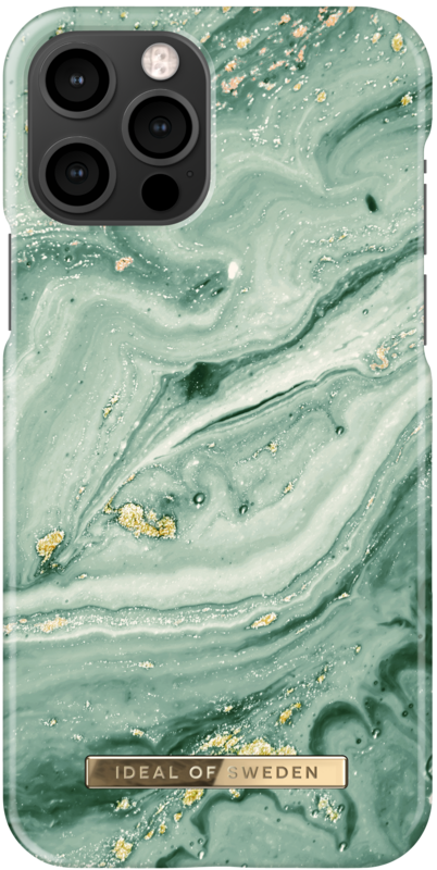 Ideal of Sweden Mint Swirl Marble Apple iPhone 12 / 12 Pro Back Cover