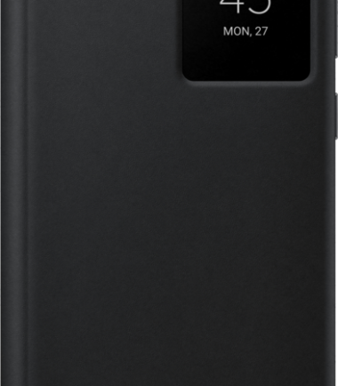 Samsung Galaxy S22 Ultra Clear View Book Case Zwart