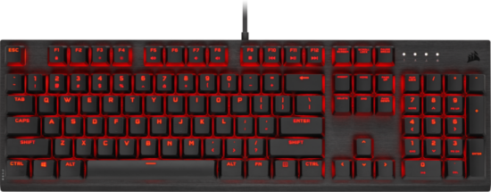 Corsair K60 PRO Red LED Mechanisch Gaming Toetsenbord Cherry MX Viola AZERTY