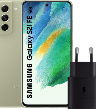 Samsung Galaxy S21 FE 128GB Groen 5G + Samsung Oplader 25W
