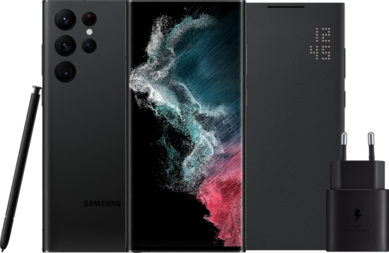 Samsung Galaxy S22 Ultra 256GB Zwart 5G + Accessoirepakket