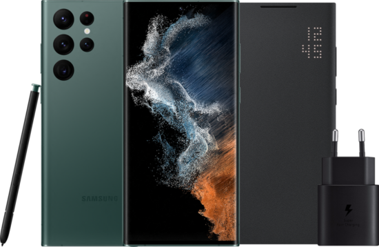 Samsung Galaxy S22 Ultra 256GB Groen 5G + Accessoirepakket