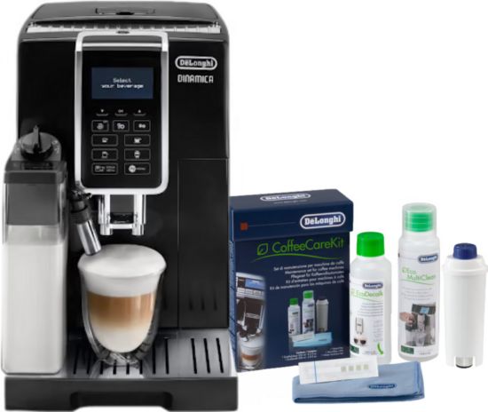 De'Longhi Dinamica ECAM350.55.B + Coffee Care Kit -