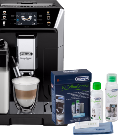 De'Longhi PrimaDonna Class ECAM550.65.SB + Coffee Care Kit -