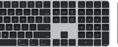 Apple Magic Keyboard met numeriek toetsenblok en Touch ID Azerty + Trackpad (2021) Zwart