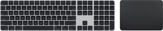 Apple Magic Keyboard met numeriek toetsenblok en Touch ID Azerty + Trackpad (2021) Zwart