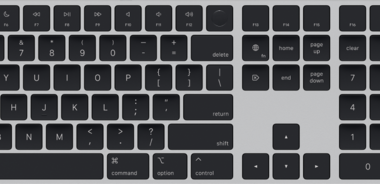 Apple Magic Keyboard met numeriek toetsenblok en Touch ID Azerty + Mouse (2021) Zwart