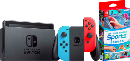 Nintendo Switch Rood/Blauw + Nintendo Switch Sports