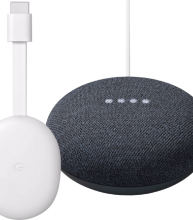 Google Chromecast 4K met Google TV + Google Nest Mini Zwart