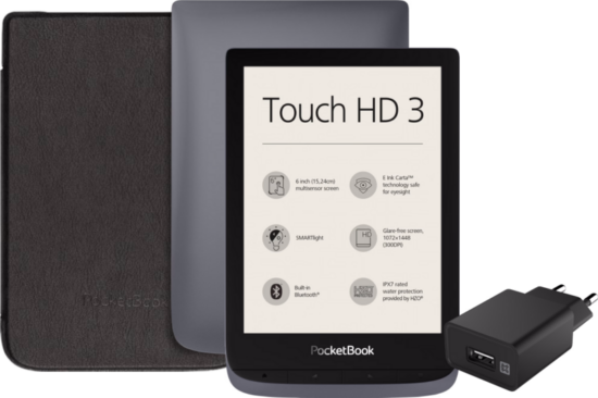 PocketBook Touch HD 3 Grijs + Accessoirepakket