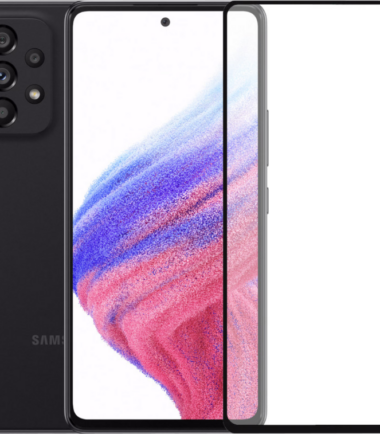 Samsung Galaxy A53 128GB Zwart 5G + PanzerGlass Case Friendly Screenprotector Glas Zwart