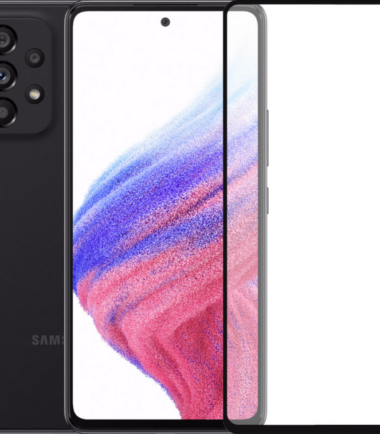 Samsung Galaxy A53 256GB Zwart 5G + PanzerGlass Case Friendly Screenprotector Glas Zwart