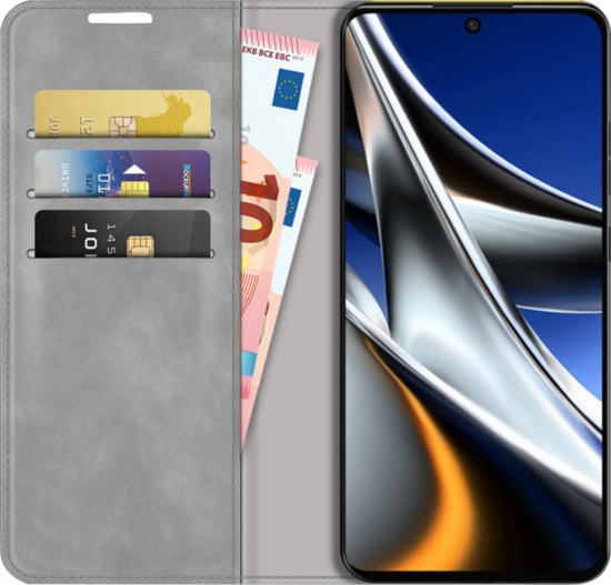 Just in Case Wallet Magnetic Xiaomi Poco X4 Pro Book Case Grijs