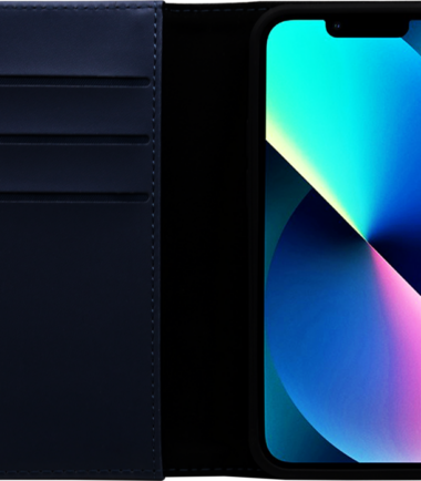 BlueBuilt Apple iPhone 14 Plus 2-in-1 Case Leer Blauw