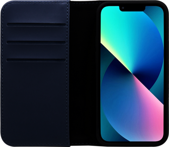 BlueBuilt Apple iPhone 14 Pro Max Book Case Leer Blauw