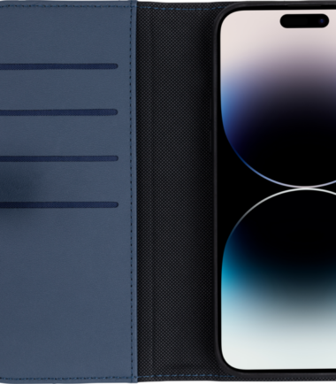BlueBuilt Apple iPhone 14 Pro Max 2-in-1 Case Leer Blauw