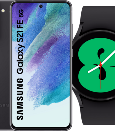 Samsung Galaxy S21 FE 128GB Grijs 5G + Samsung Galaxy Watch4 40 mm Zwart