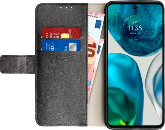 Just in Case Wallet Motorola Moto G52 Book Case Zwart