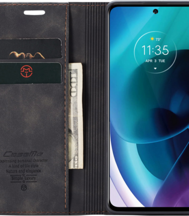 CASEME Motorola Moto G71 Book Case Zwart