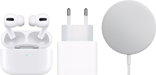 Apple AirPods Pro met Magsafe draadloze oplaadcase + MagSafe Oplaadpakket