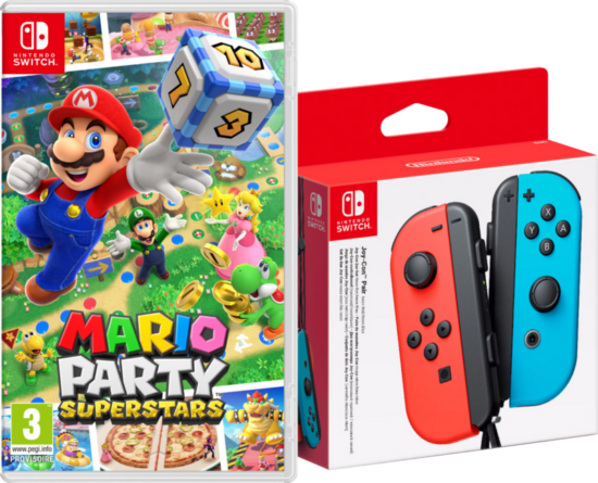 Mario Party Super Stars  + Joy-Con set Rood/Blauw