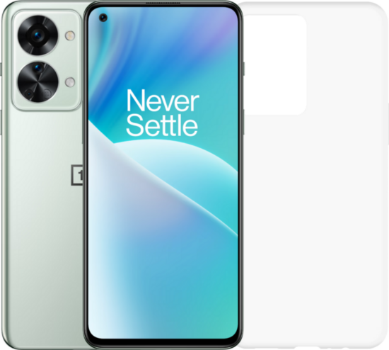 OnePlus Nord 2T 128GB Groen 5G + Just in Case Back Cover Transparant