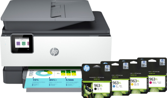 HP Officejet Pro 9012e + 1 set extra inkt