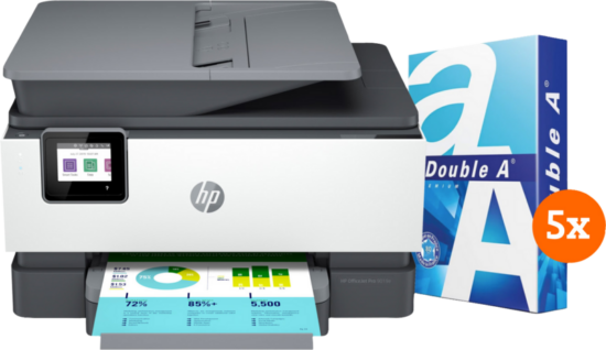 HP OfficeJet Pro 9012e + 2.500 vellen A4 papier