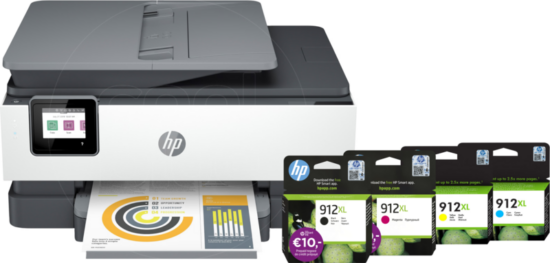 HP OfficeJet Pro 8022e + 1 set extra inkt