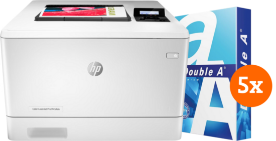 HP Color LaserJet Pro M454dn + 2500 vellen A4 papier