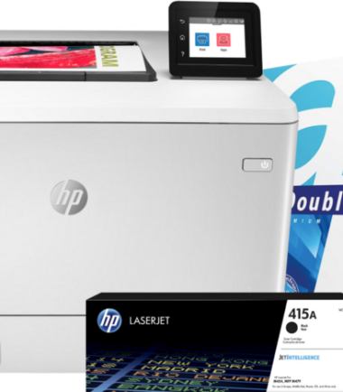HP Color LaserJet Pro M454dw + 1 extra zwarte toner + 2.500 vellen A4 papier