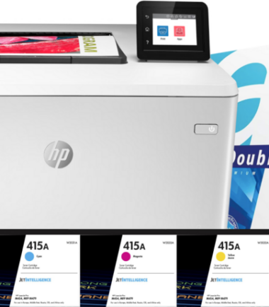 HP Color LaserJet Pro M454dw + 1 extra set toners + 2.500 vellen A4 papier