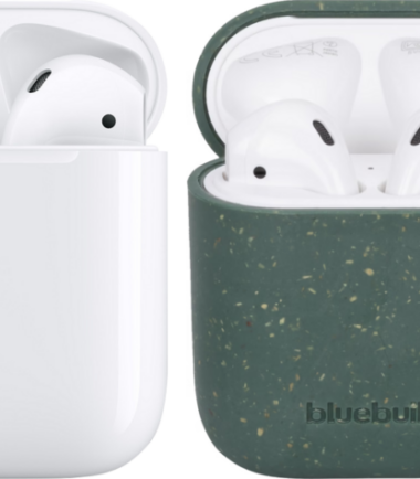 Apple AirPods 2 met oplaadcase + BlueBuilt Hoesje Composteerbaar Groen