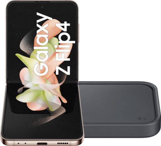 Samsung Galaxy Z Flip 4 256GB Roze Goud 5G + Draadloze Oplader 15W