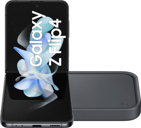 Samsung Galaxy Z Flip 4 256GB Grijs 5G + Draadloze Oplader 15W