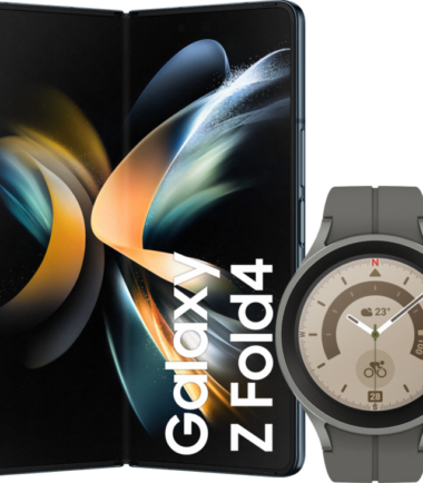 Samsung Galaxy Z Fold 4 512GB Grijs Groen 5G + Samsung Galaxy Watch 5 Pro Grijs 45mm