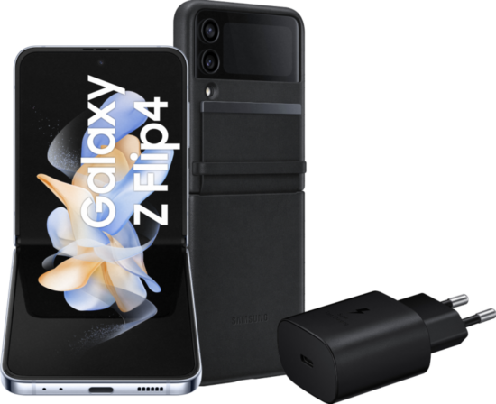 Samsung Galaxy Z Flip 4 128GB Blauw 5G Starterspakket