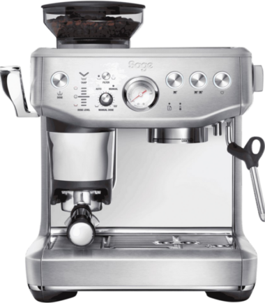 Sage Barista Express Impress Brushed Stainless Steel - Koffieapparaten Espresso Halfautomatisch