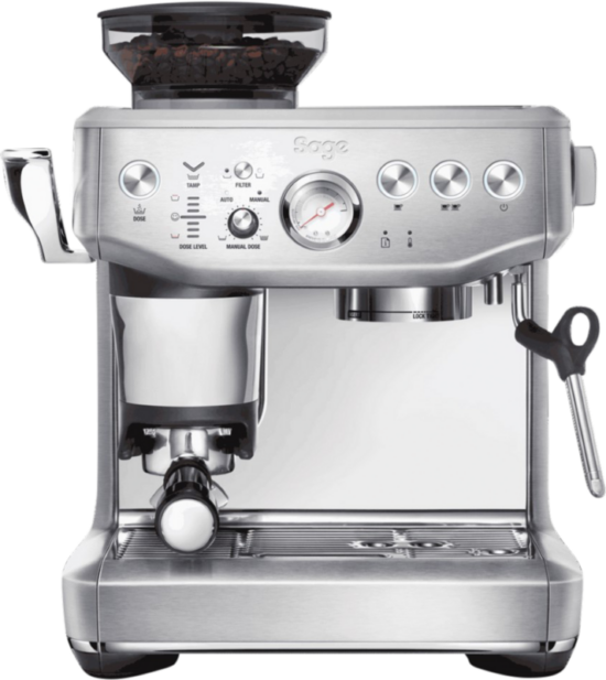 Sage Barista Express Impress Brushed Stainless Steel - Koffieapparaten Espresso Halfautomatisch