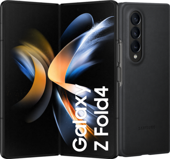 Samsung Galaxy Z Fold 4 256GB Zwart 5G + Back Cover Leer Zwart