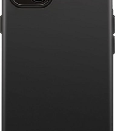 XQISIT Silicone Case Apple iPhone 14 Back Cover Zwart