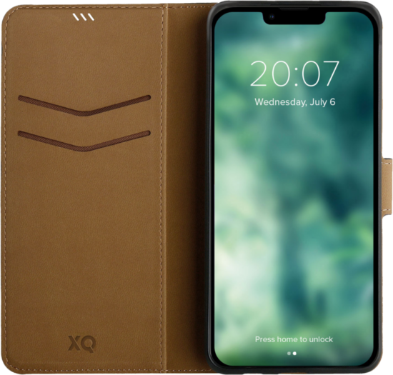 XQISIT Wallet Case Apple iPhone 14 Book Case Zwart