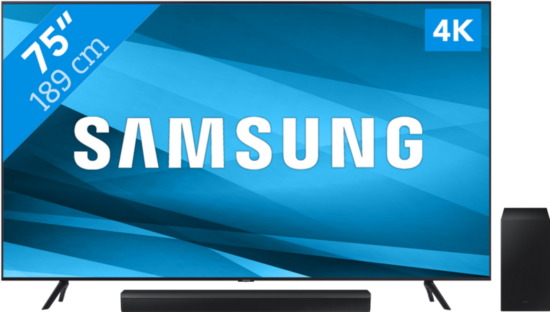 Samsung Crystal UHD 75TU7020 (2020) + Soundbar