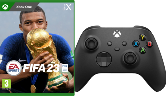 FIFA 23 Xbox One + Xbox Wireless controller Zwart