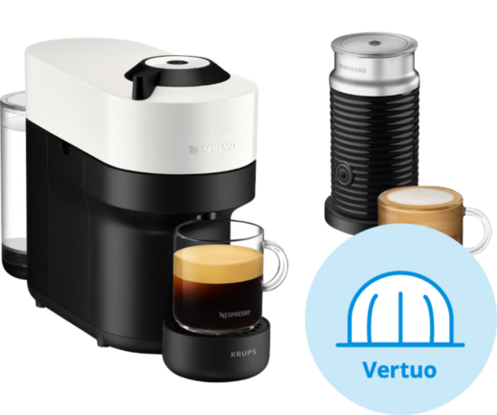 Krups Nespresso Vertuo Pop Coconut White XN9211 met Aeroccino - Nespresso Vertuo koffieapparaten