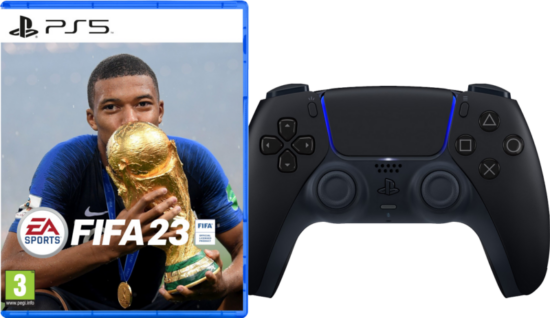 FIFA 23 PS5 + Sony Dualsense Controller Zwart